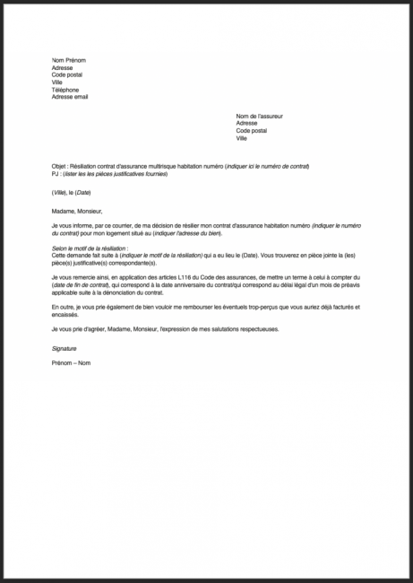 résiliation assurances : toutes les démarches, délais, loi hamon, lettre type et conseils pour mettre fin à vos contrats auto, habitation, santé.